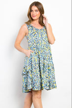 Load image into Gallery viewer, Ruffled Dress | Full Size Print Wrinkle Free Dress
