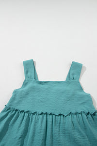 Mini Dress | Frilled Tiered Sleeveless Flowy Dress