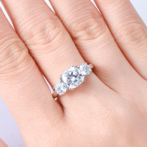 Moissanite 3.5 Carat 925 Sterling Silver Ring