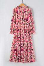 Load image into Gallery viewer, Wild Lotus Ruffle Tiered Maxi Dress | Dresses/Floral Dresses
