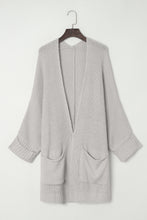 Load image into Gallery viewer, Gray Oversized Fold Over Sleeve Sweater Cardigan | Tops/Sweaters &amp; Cardigans
