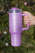 Load image into Gallery viewer, Double Insulated Cup | Purple Leopard Spotted Stainless
