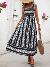 Load image into Gallery viewer, Cami Dress | Printed Square Neck Wide Strap Midi Dress
