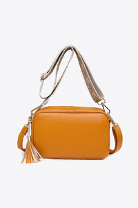 Leather Tassel Cross Body Satchel Bag