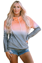 Load image into Gallery viewer, Multicolor Gradient Thumbhole Sleeve Pocketed Zipper Hoodie | Tops/Sweatshirts &amp; Hoodies
