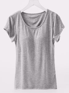 Short Sleeve T-Shirt with Bra