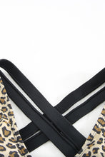 Load image into Gallery viewer, Leopard Print Criss Cross Back Bikini Set | Swimwear/Bikinis
