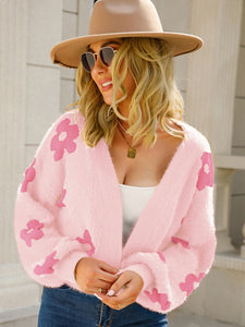 Angel Wings Flower Cardigan Sweater