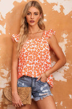 Load image into Gallery viewer, Floral Tank | Square Neck Cap Sleeve Top
