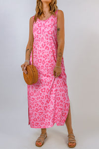 Leopard Print Sleeveless Maxi Dress | Dresses/Maxi Dresses