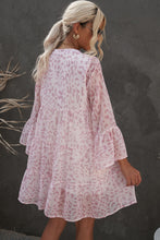 Load image into Gallery viewer, Tiered Dress | Flared Sleeves Printed Dress
