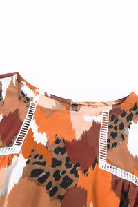 Abstract Printed Long Sleeve Blouse | Tops/Blouses & Shirts