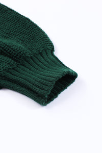 Green Dew Shoulder Juliette Knitted Sweater | Tops/Sweaters & Cardigans