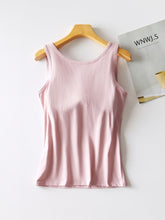 Load image into Gallery viewer, Round Neck Tank with Bra
