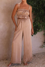 Load image into Gallery viewer, Wide Leg Pants Set | Ruffled Sleeveless Top and Pants
