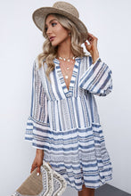 Load image into Gallery viewer, Tiered Dress | Flared Sleeves Printed Dress
