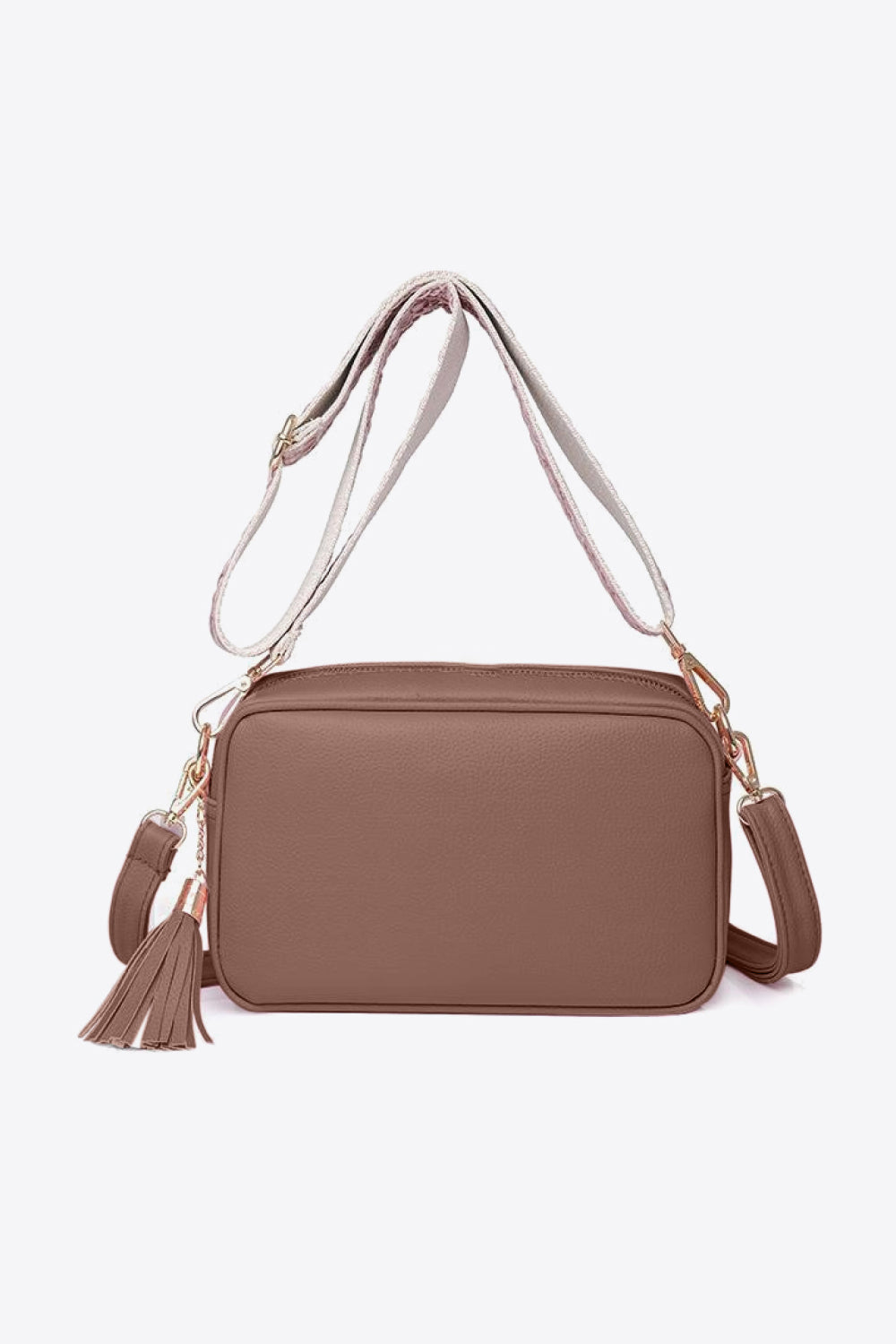 Leather Tassel Cross Body Satchel Bag