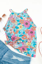 Load image into Gallery viewer, Multicolor Plus Size Floral Print Tank Top
