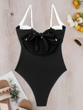 Load image into Gallery viewer, Tied Adjustable Strap One-Piece Swimwear | Swimwear/Bikinis
