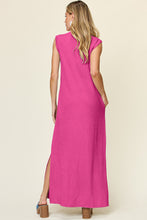 Load image into Gallery viewer, Pink Maxi Dress | Full Size Mock Neck Dress
