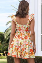 Load image into Gallery viewer, Mini Dress | Multi-Color Ruffled Sleeveless High Rise Floral
