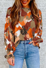 Load image into Gallery viewer, Abstract Printed Long Sleeve Blouse | Tops/Blouses &amp; Shirts
