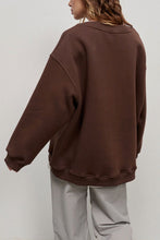 Load image into Gallery viewer, Oversize Round Neck Sweatshirt | Dropped Shoulder
