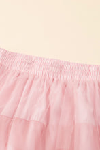 Load image into Gallery viewer, Maxi Skirt | Pink Gradient Ruffle Tiered Mesh
