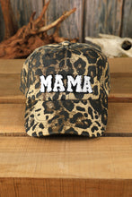 Load image into Gallery viewer, Leopard MAMA Embroidered Leopard Baseball Cap | Accessories/Hats &amp; Caps
