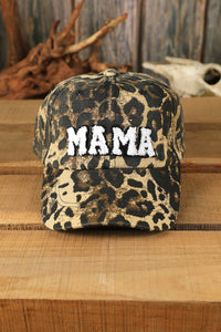 Leopard MAMA Embroidered Leopard Baseball Cap | Accessories/Hats & Caps