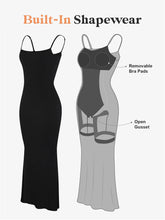 Load image into Gallery viewer, Black Maxi Dress | Shapewear Sleeveless
