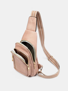 PU Leather Adjustable Crossbody Bag