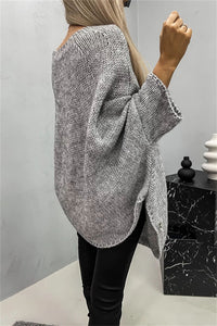 Batwing Sleeve Sweater | Round Neck Sweater