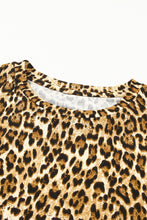 Load image into Gallery viewer, Leopard Print Short Sleeve A-line Mini Dress
