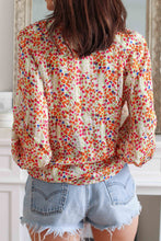 Load image into Gallery viewer, Multicolor Boho Floral Print Button Front Shirt | Tops/Blouses &amp; Shirts
