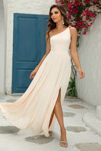 Load image into Gallery viewer, Formal Gown | One-Shoulder Split Maxi Dress
