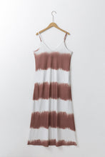 Load image into Gallery viewer, Maxi Dress | White Striped Tie Dye Dress
