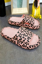 Load image into Gallery viewer, Pink Leopard Print Thick Sole Slip On Slippers | Shoes &amp; Bags/Slippers
