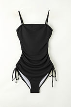 Load image into Gallery viewer, Women Swimsuit-Drawstring Spaghetti Strap One-Piece Swimwear | Swimwear/One Piece Swimsuit

