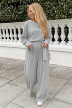 Load image into Gallery viewer, Activewear Jumpsuit | Grey Long Sleeve Round Neck Jumpsuit
