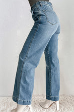 Load image into Gallery viewer, Blue Jeans | Straight Blue Jeans with Pockets
