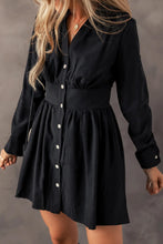 Load image into Gallery viewer, Button Up Long Sleeve Dress
