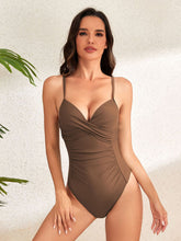 Load image into Gallery viewer, One-Piece Swimwear | Ruched Sweetheart Neck Swimsuit
