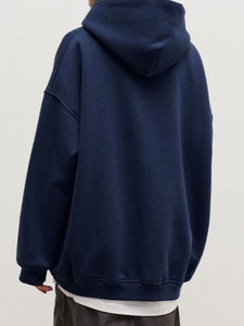 Pocketed Long Sleeve Hoodie | Dropped Shoulder