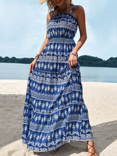 Load image into Gallery viewer, Maxi Dress | Printed Square Neck Sleeveless Maxi Dress
