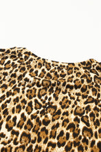 Load image into Gallery viewer, Leopard Print Short Sleeve A-line Mini Dress
