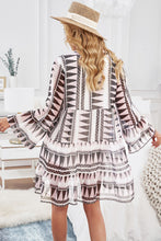 Load image into Gallery viewer, Tiered Dress | Flared Sleeves Printed Dress
