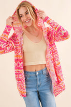 Load image into Gallery viewer, Thermal Hooded Open Front Cardigan
