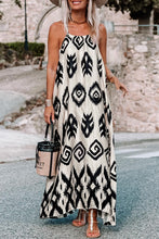 Load image into Gallery viewer, Black Western  Aztec Printed Fashion Vacation Sundress | Dresses/Maxi Dresses
