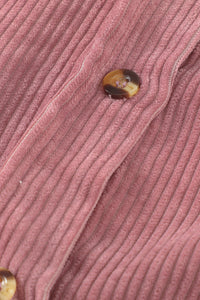 Pink Corduroy Button Pocket Shirt | Tops/Blouses & Shirts